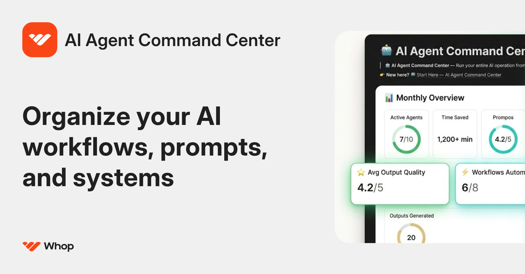 AI Agent Command Center | Whop
