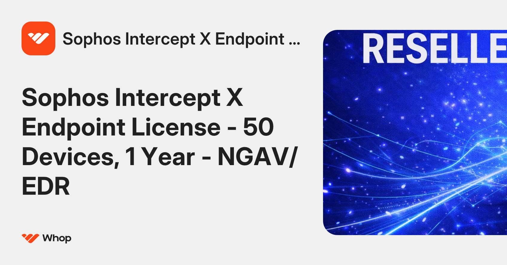 Sophos Intercept X Endpoint Li | Whop