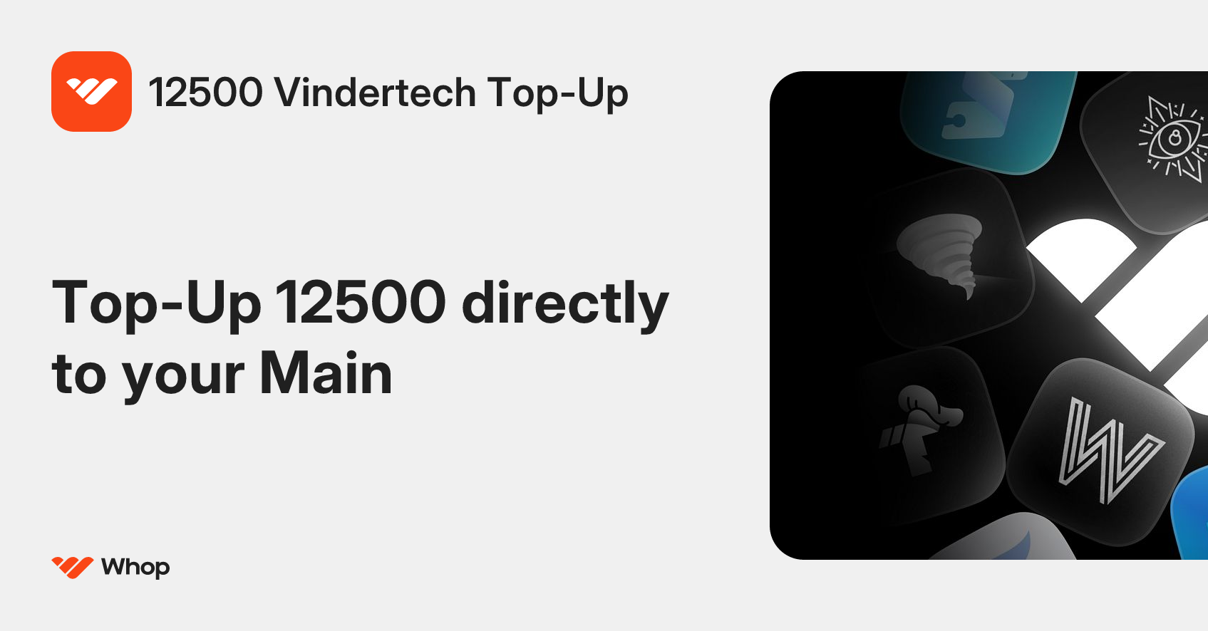 12500 Vindertech Top-Up | Whop