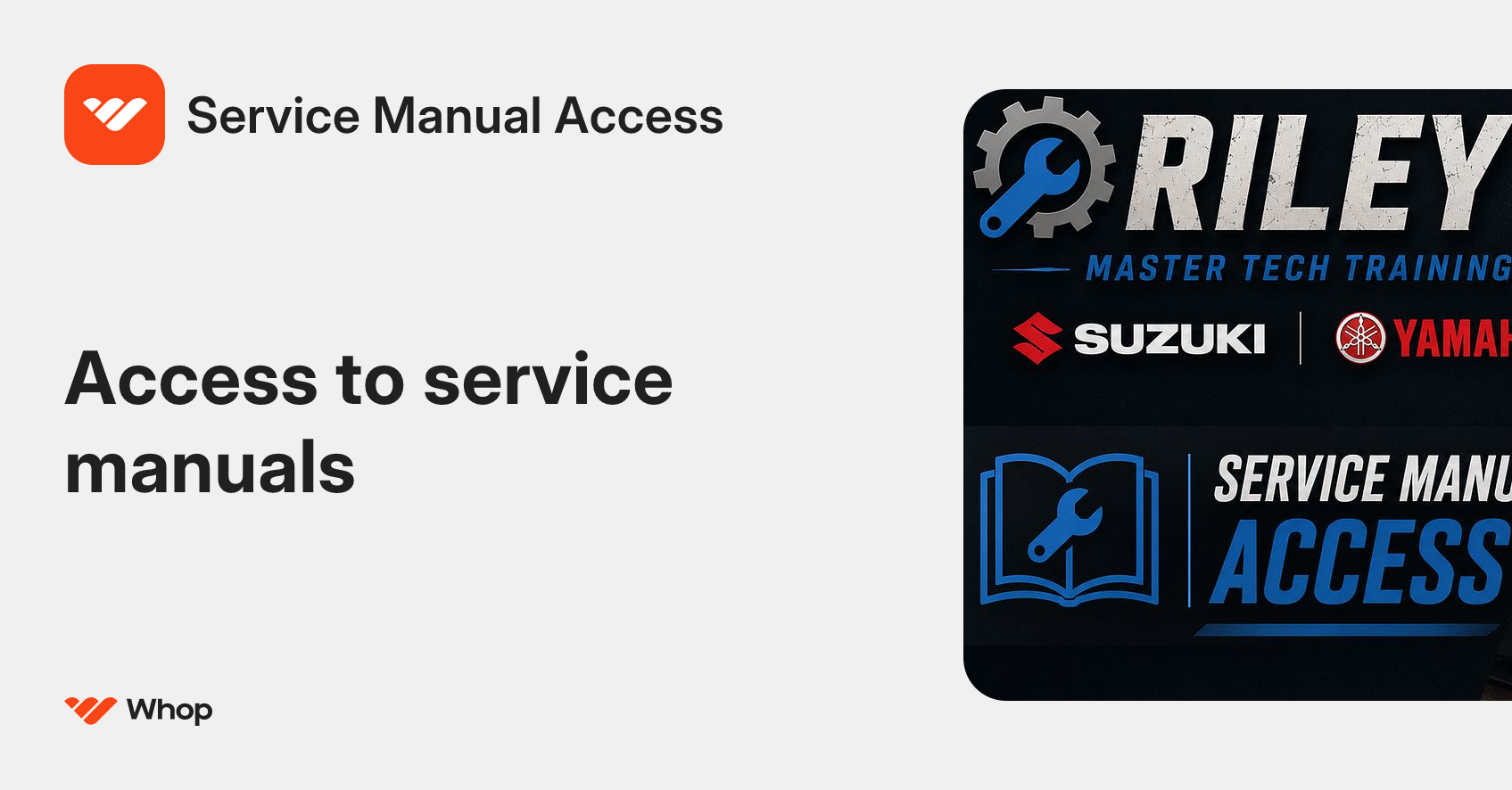 Service Manual Access | Whop