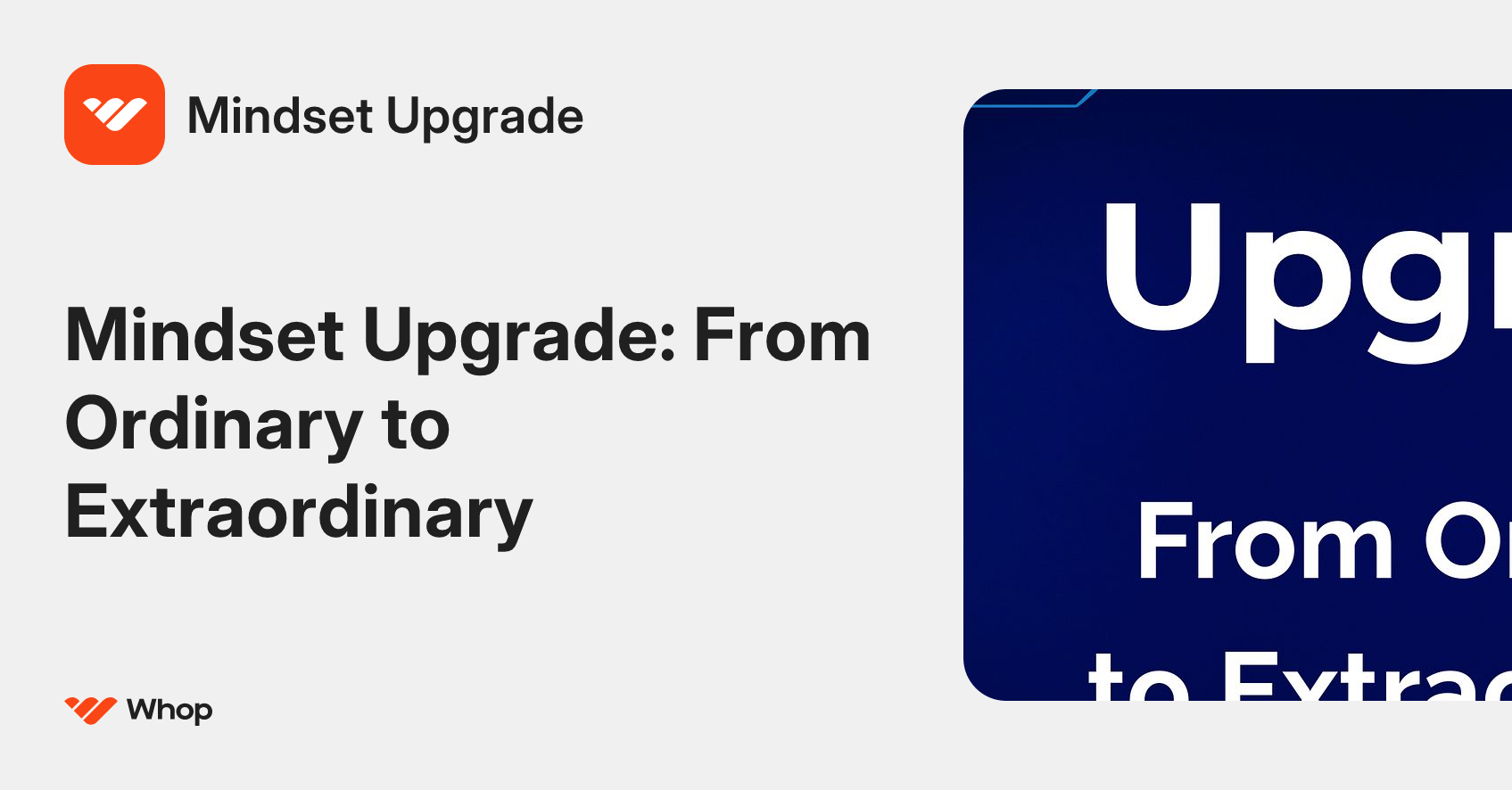 Mindset Upgrade | Whop