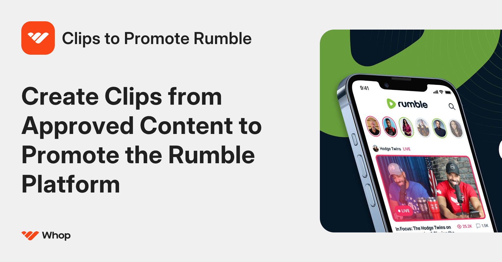 Clips to Promote Rumble | Whop