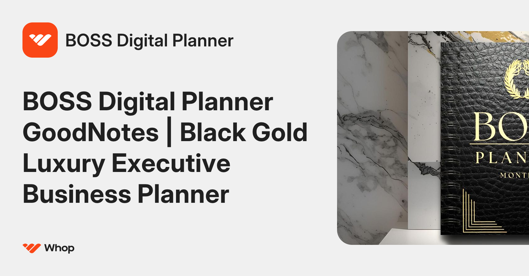 BOSS Digital Planner | Whop