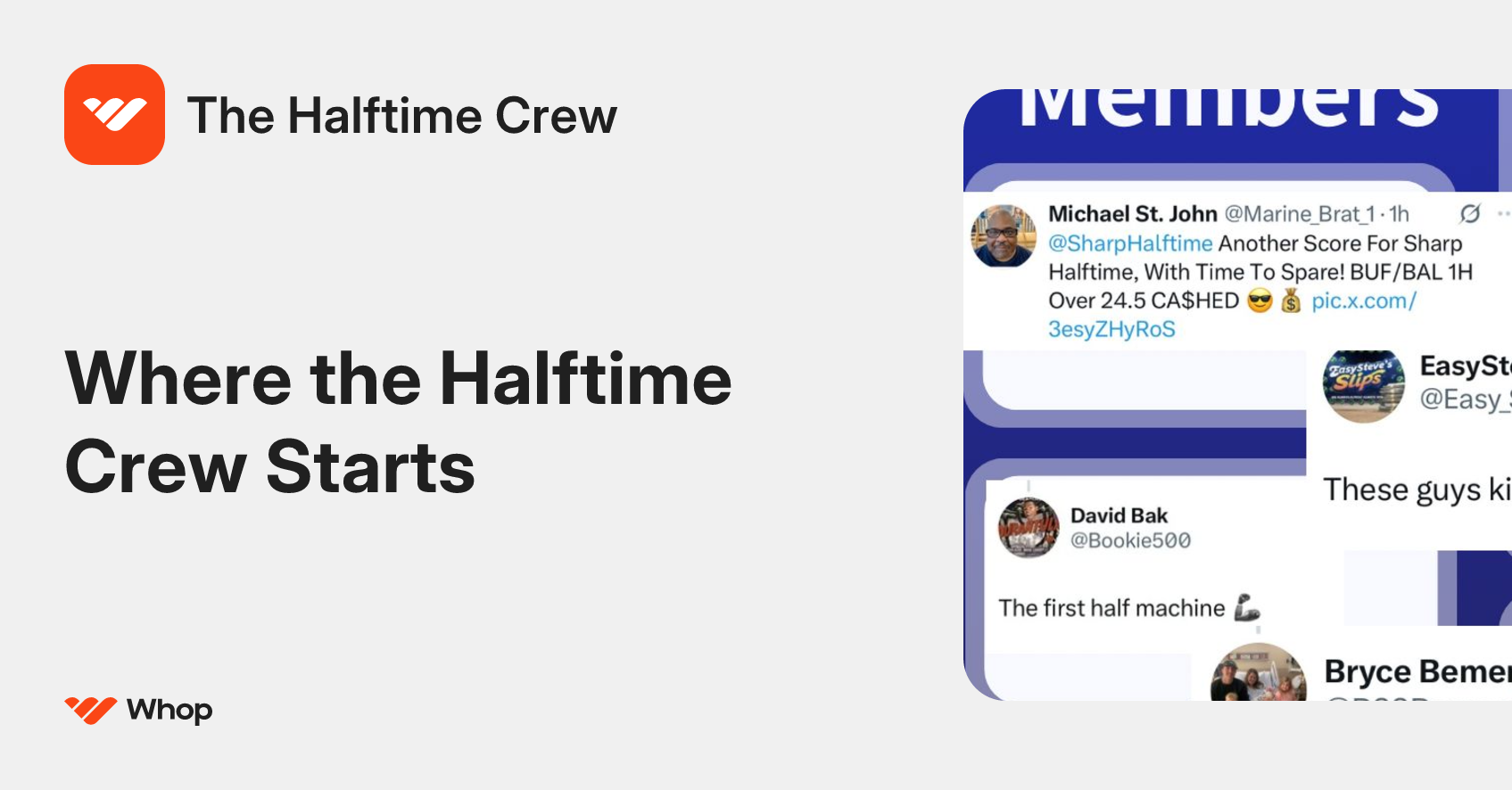The Halftime Crew | Whop