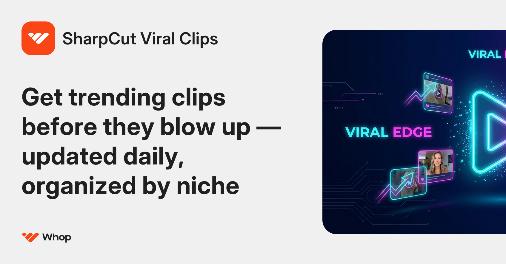 SharpCut Viral Clips | Whop