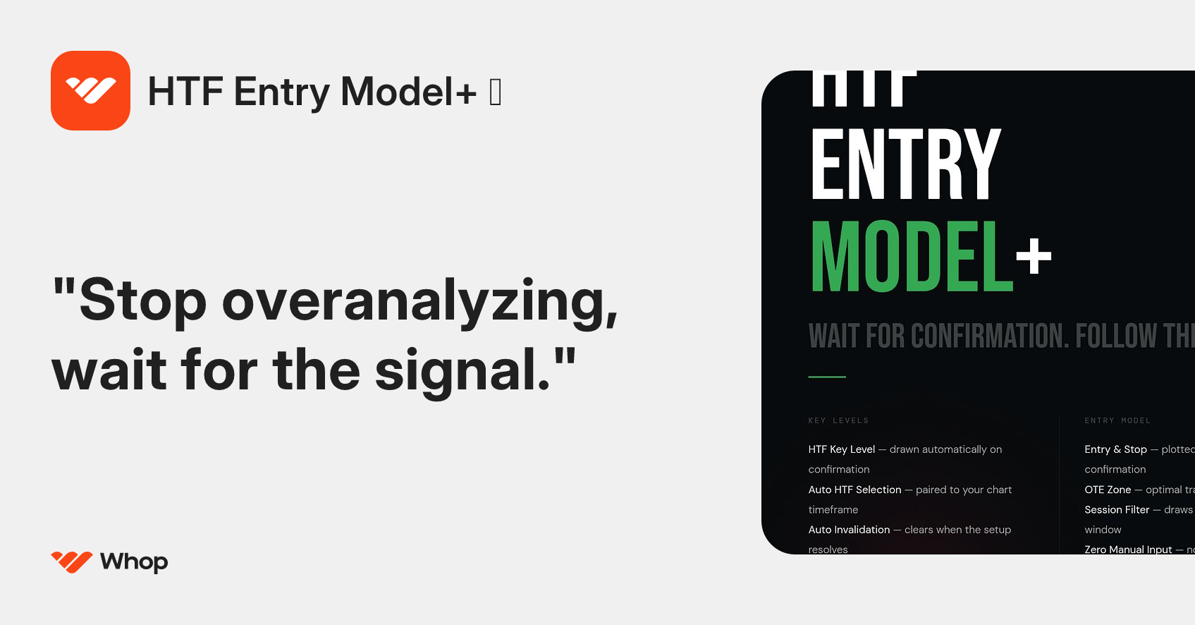 HTF Entry Model+ ⧉ | Whop