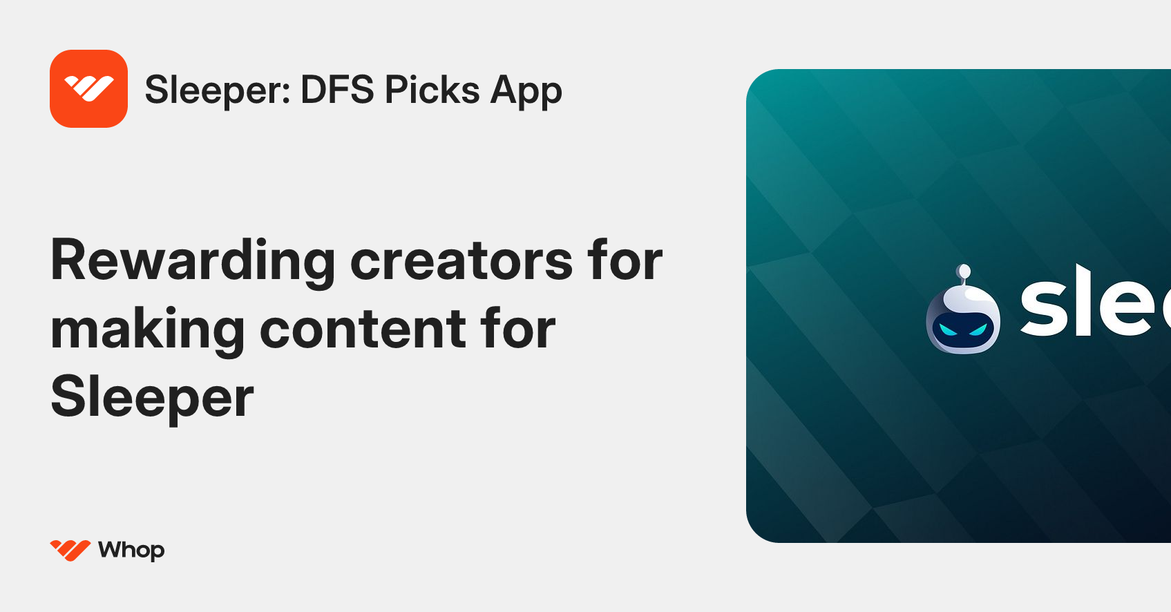 Sleeper: DFS Picks App | Whop