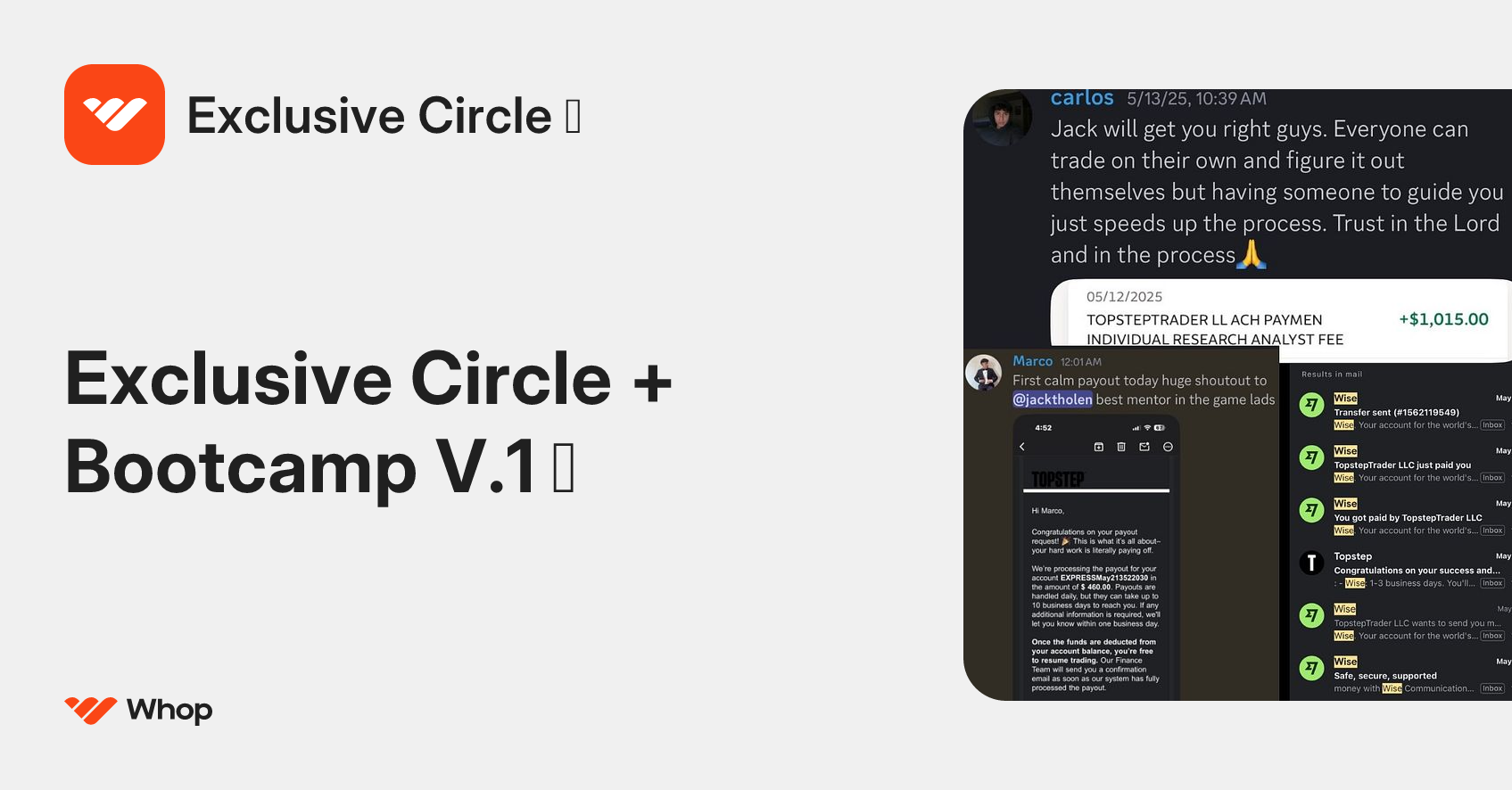 Exclusive Circle 💎 | Whop