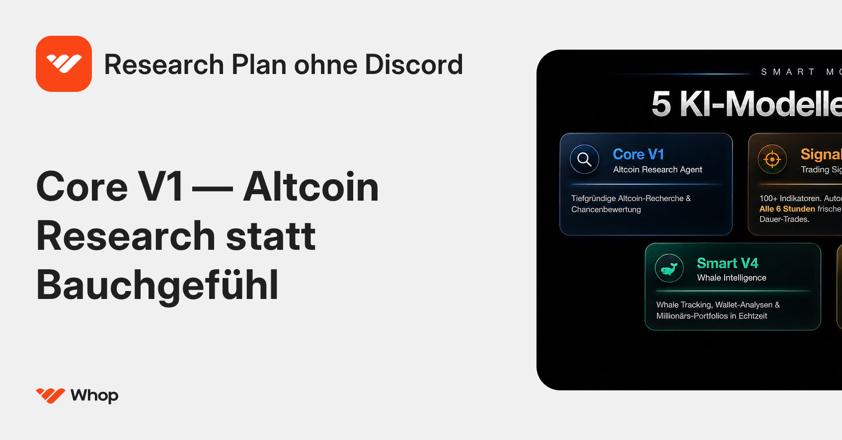 Research Plan ohne Discord | Whop