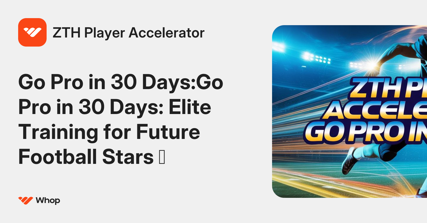 ZTH Player Accelerator | Whop