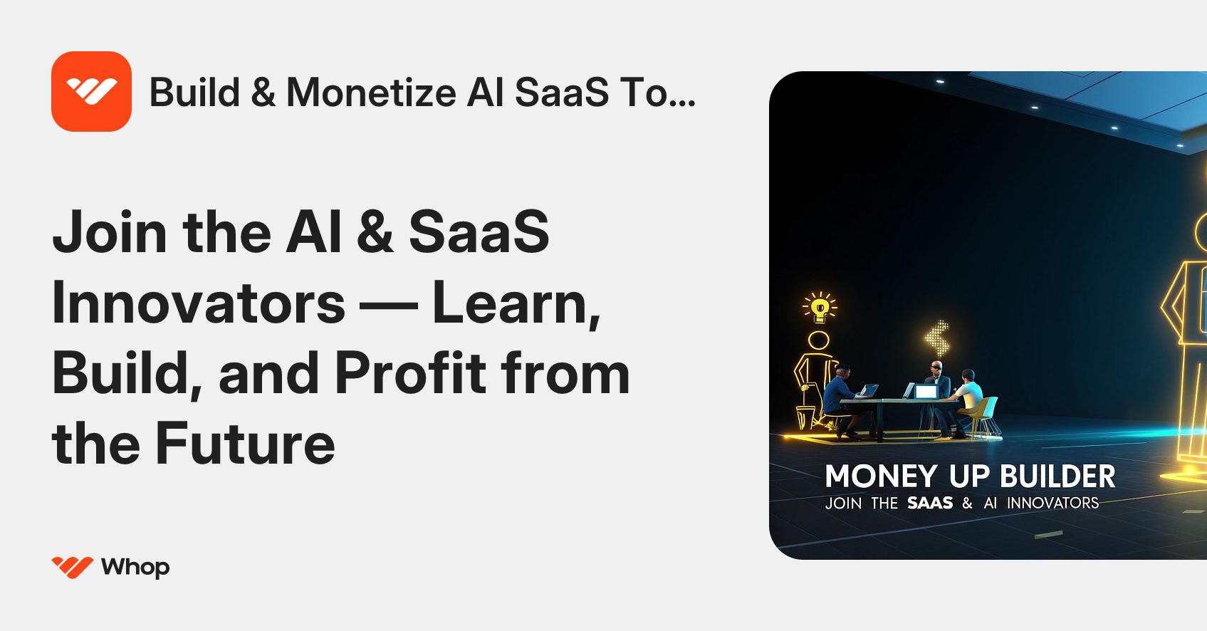 Build & Monetize AI SaaS Toola | Whop