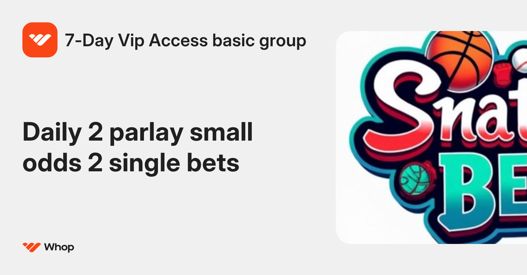 7-Day Vip Access basic group | Whop