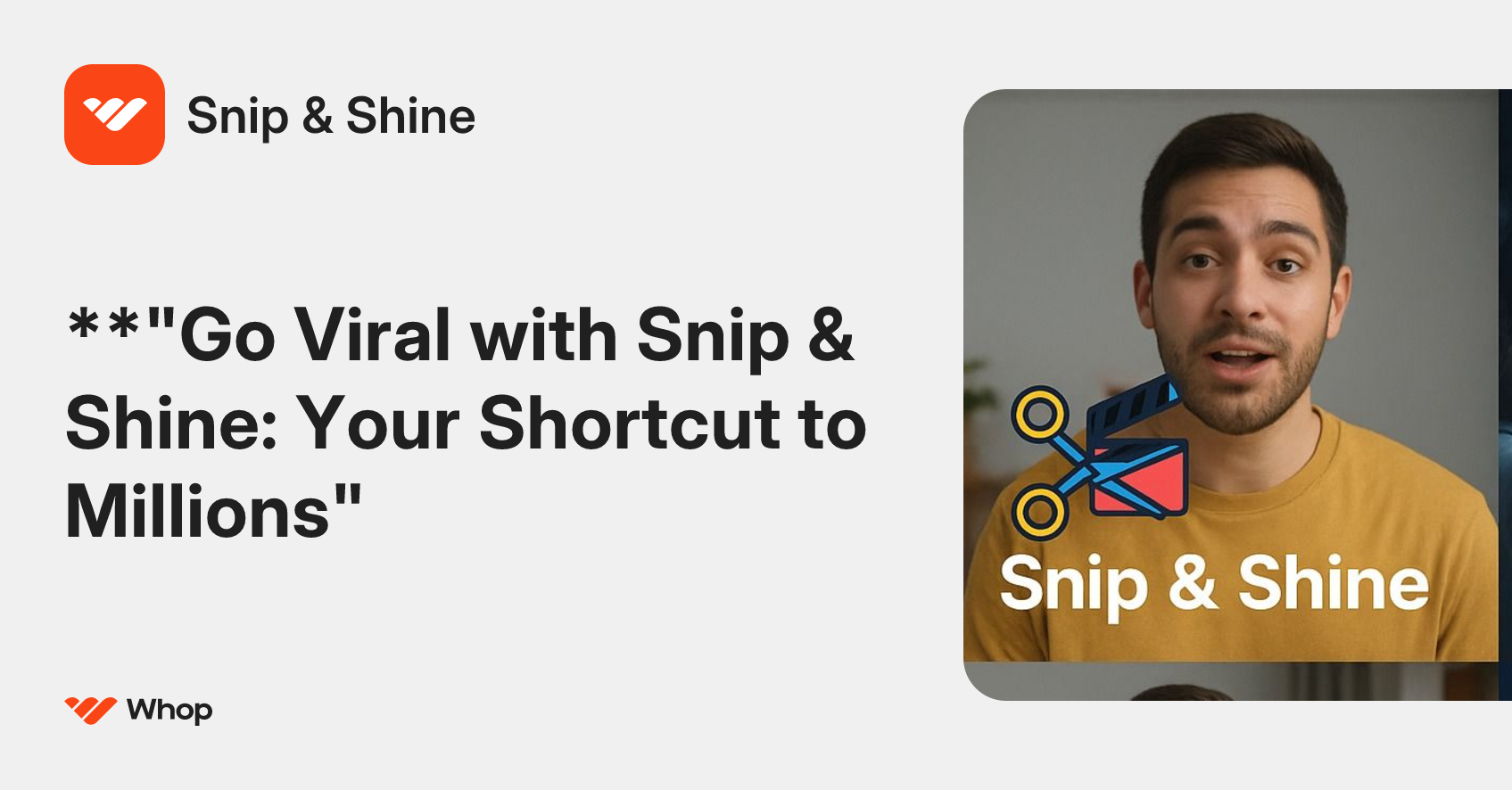 Snip & Shine | Whop