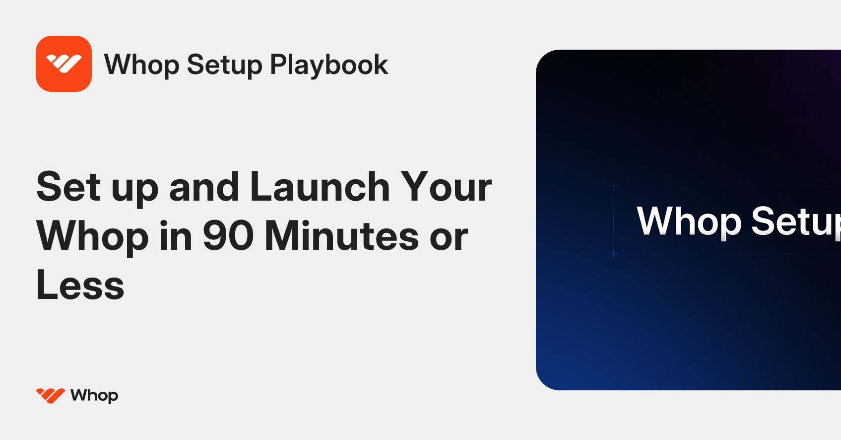 Whop Setup Playbook | Whop