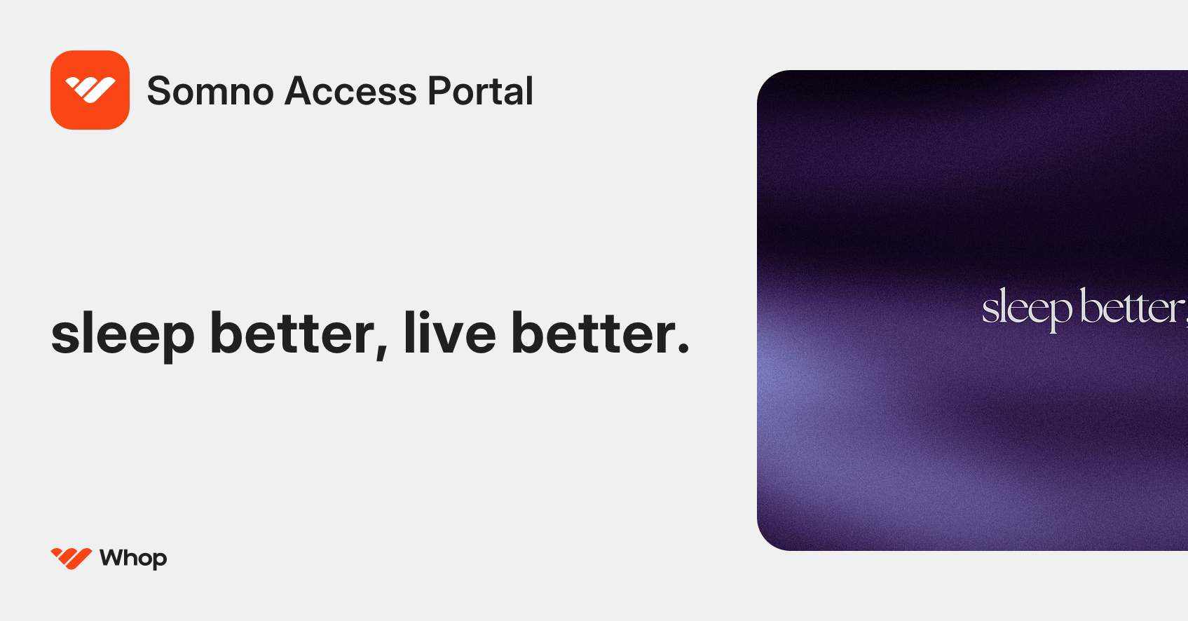 Somno Access Portal