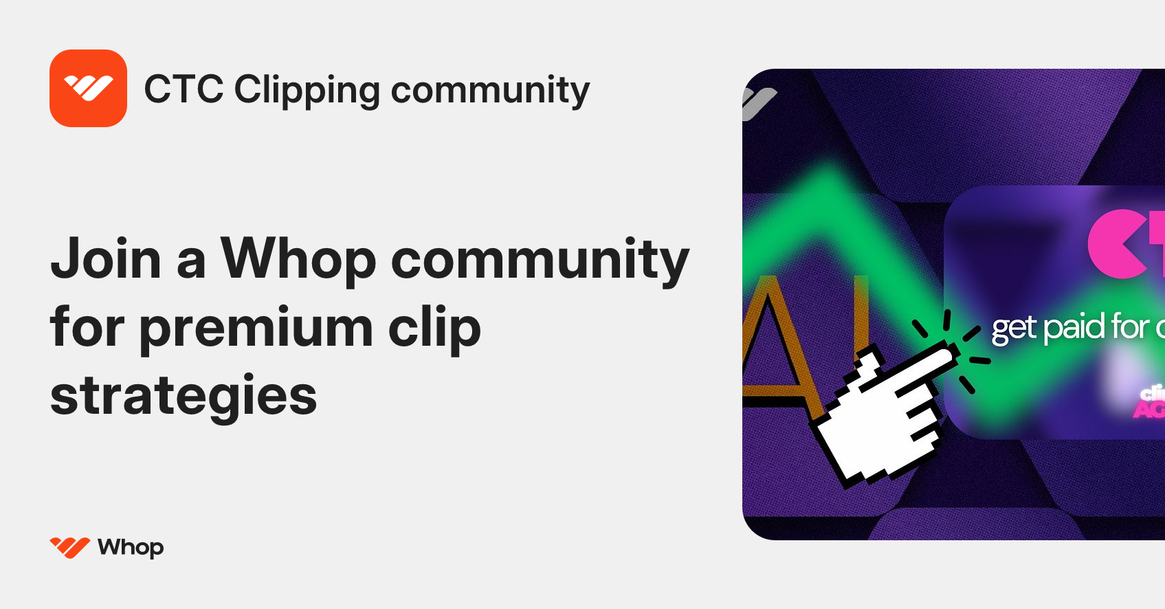 CTC Clipping community | Whop