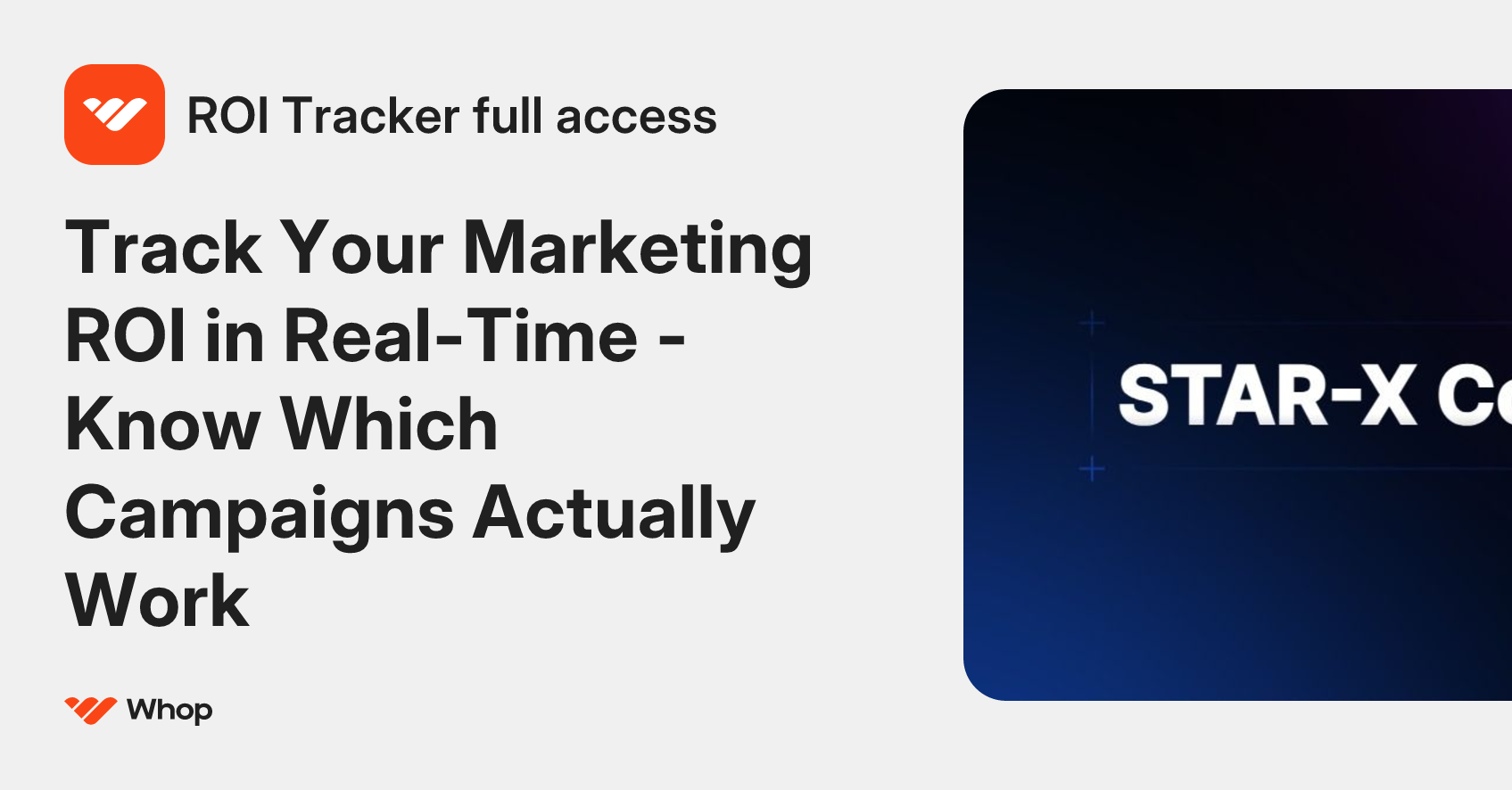 ROI Tracker full access | Whop