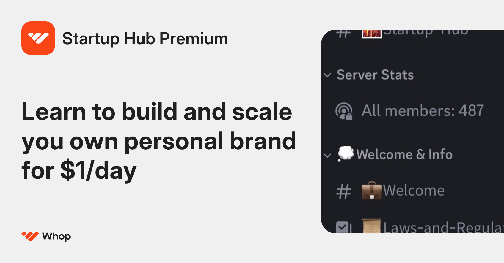 Startup Hub Premium | Whop
