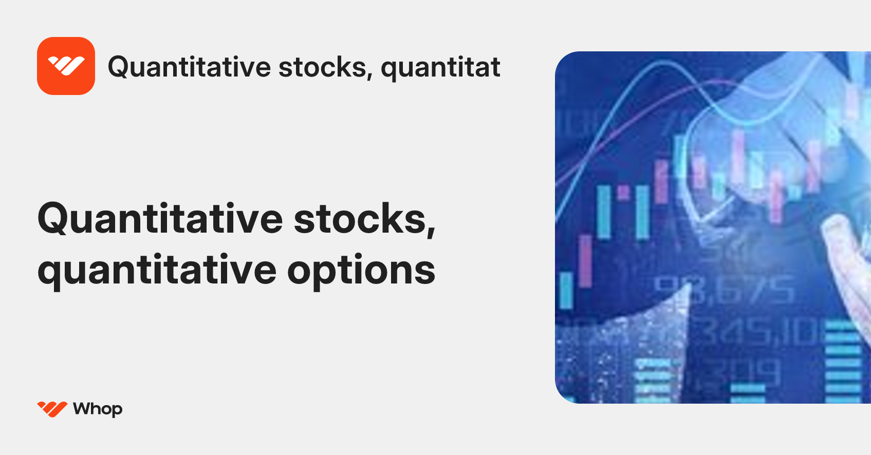 Quantitative stocks, quantitat | Whop