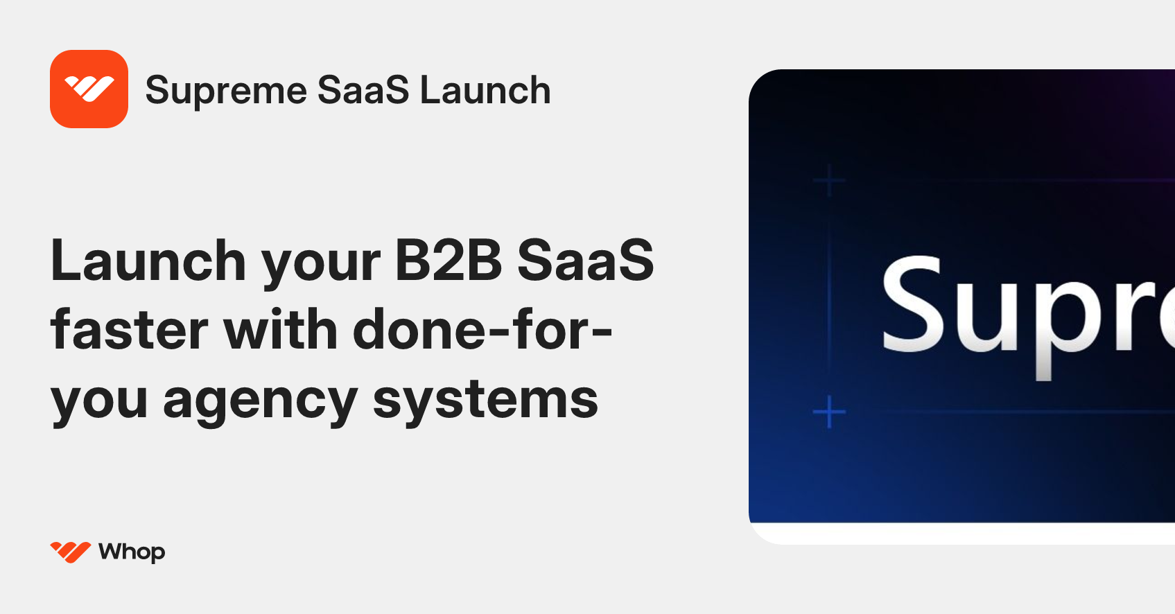 Supreme SaaS Launch | Whop