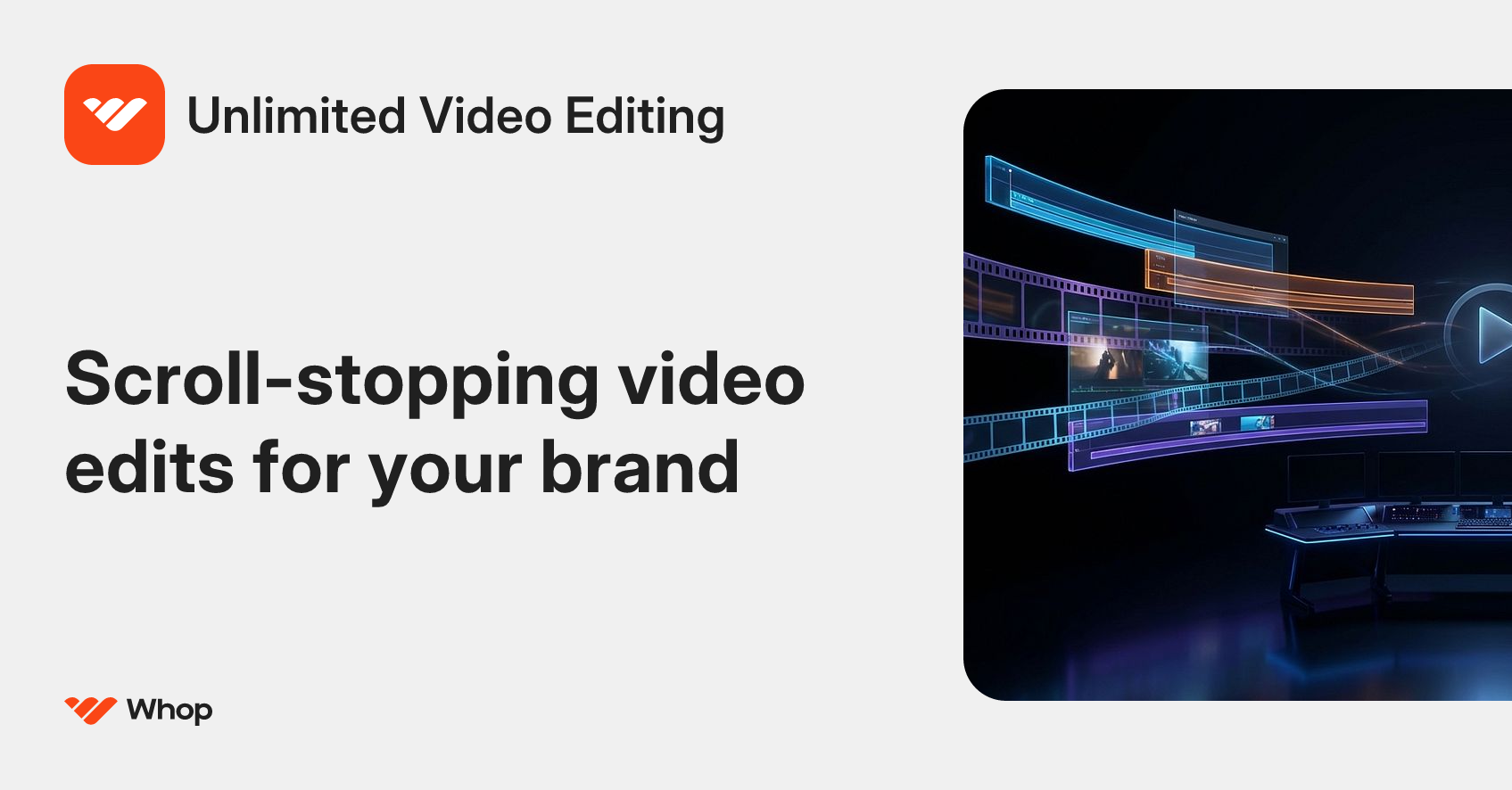 Unlimited Video Editing | Whop