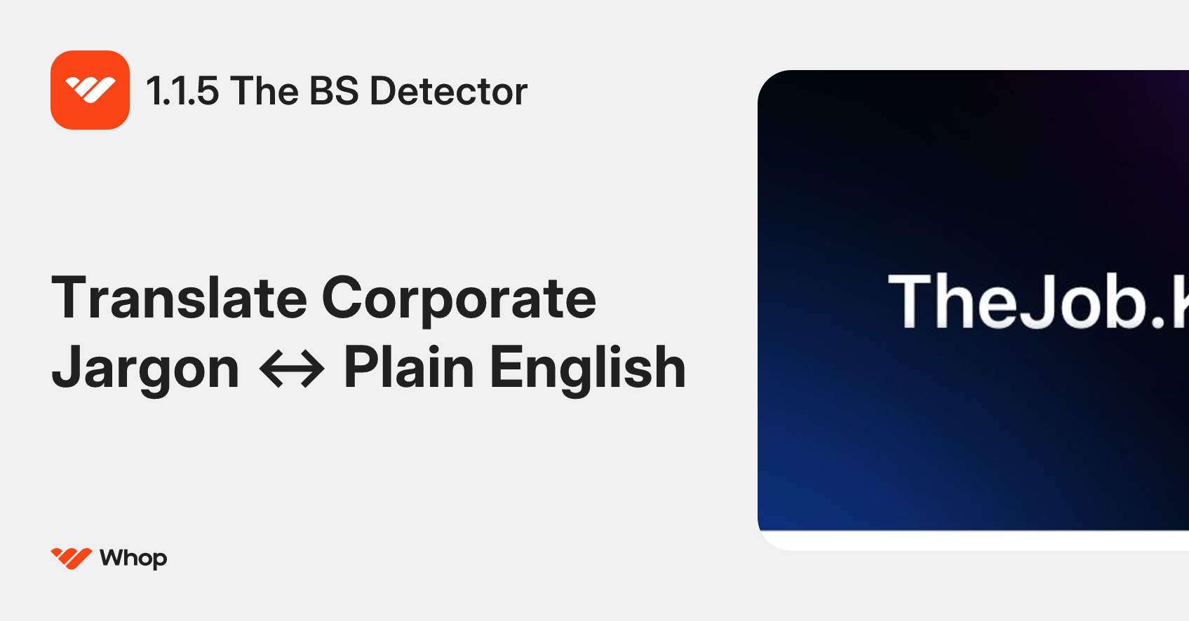 1.1.5 The BS Detector | Whop