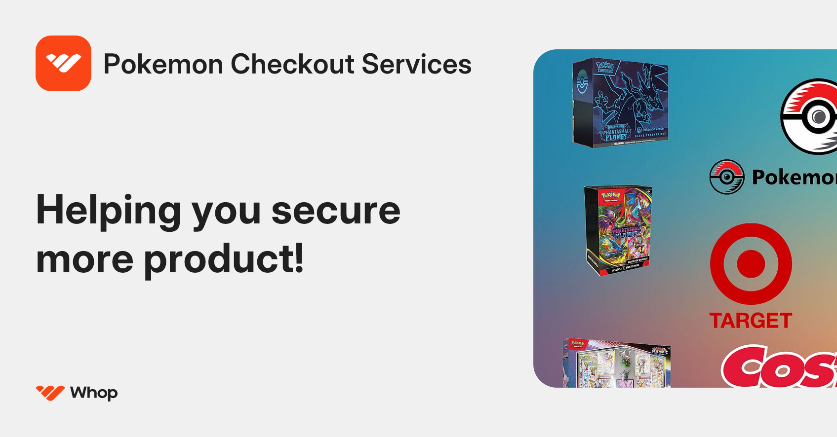 Pokemon Checkout Services | Whop