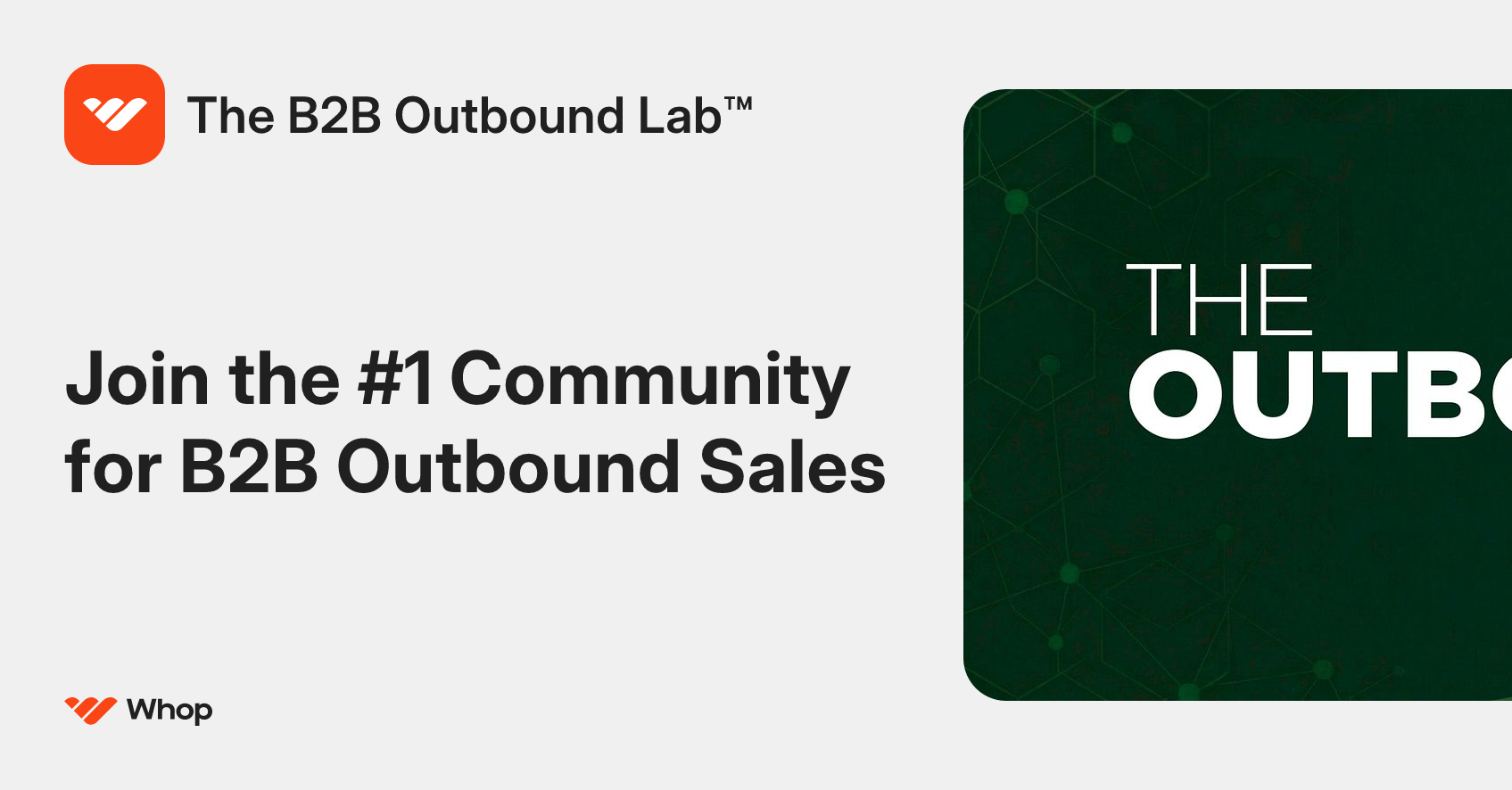 The B2B Outbound Lab™ | Whop