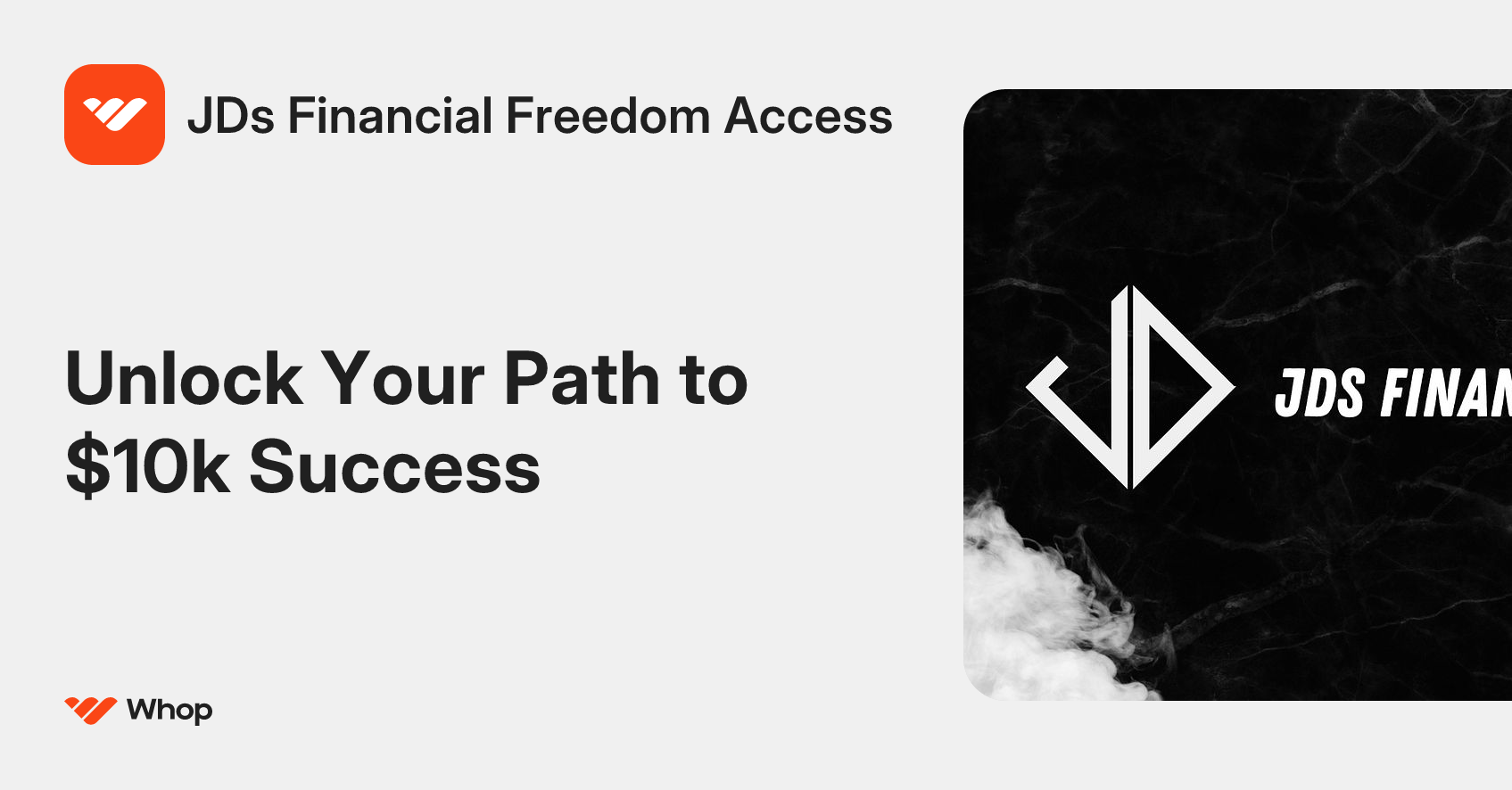 JDs Financial Freedom Access | Whop