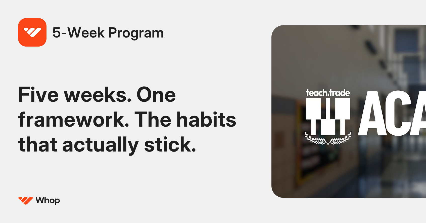 5-Week Program | Whop