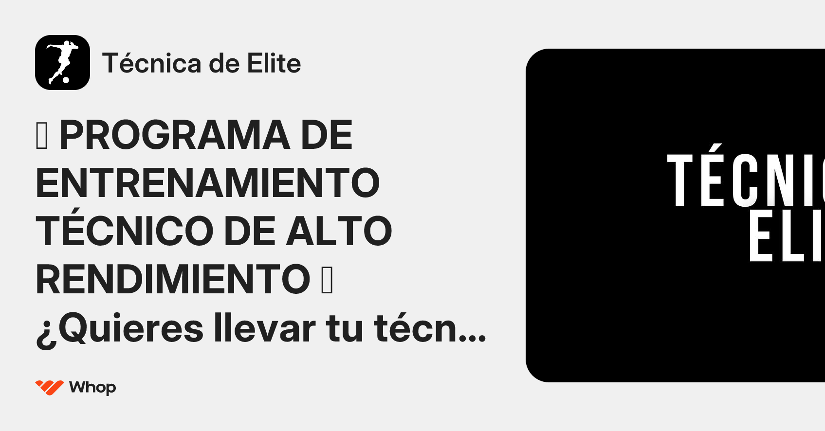 Técnica de Elite | Whop