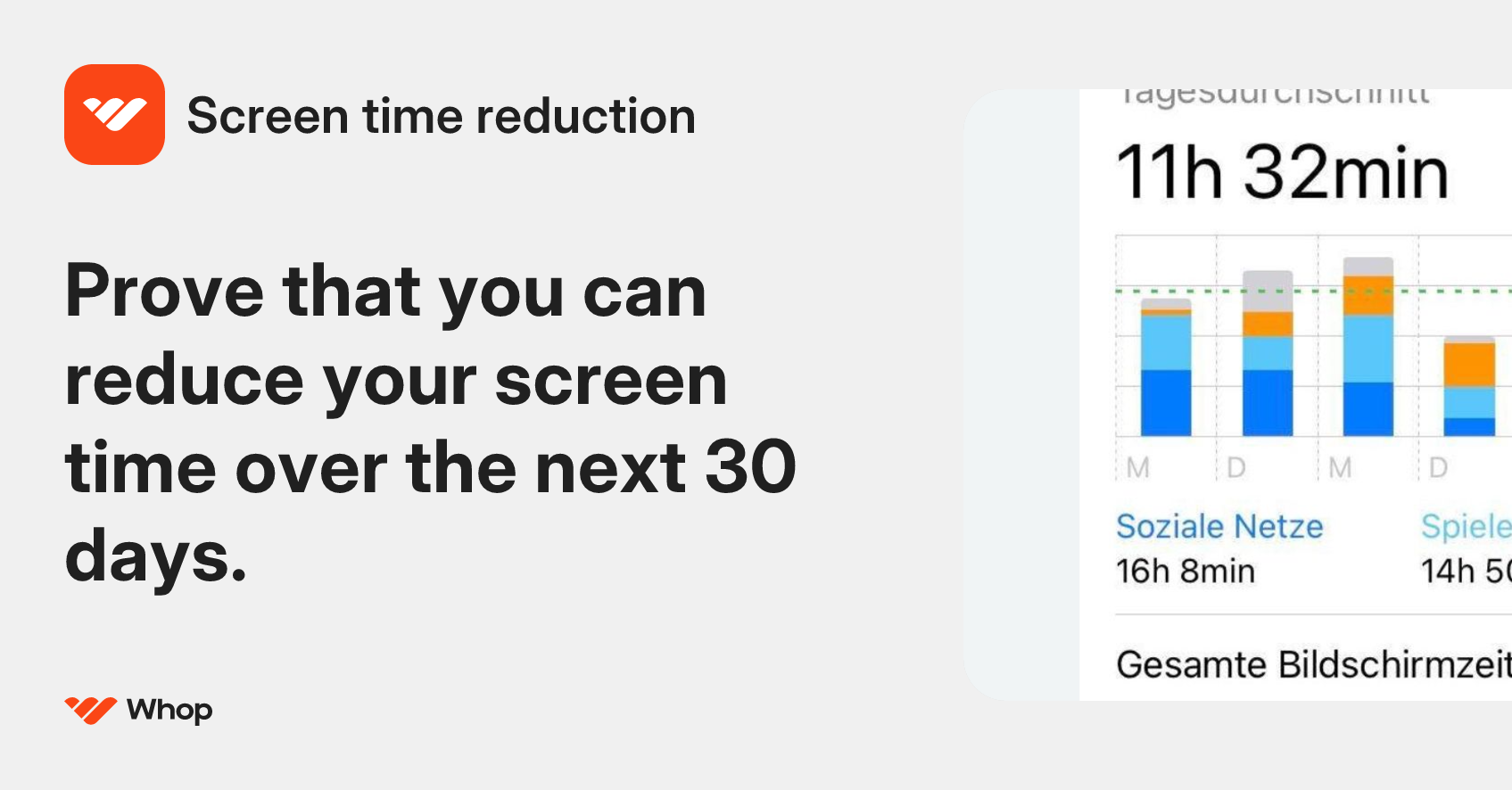Screen time reduction