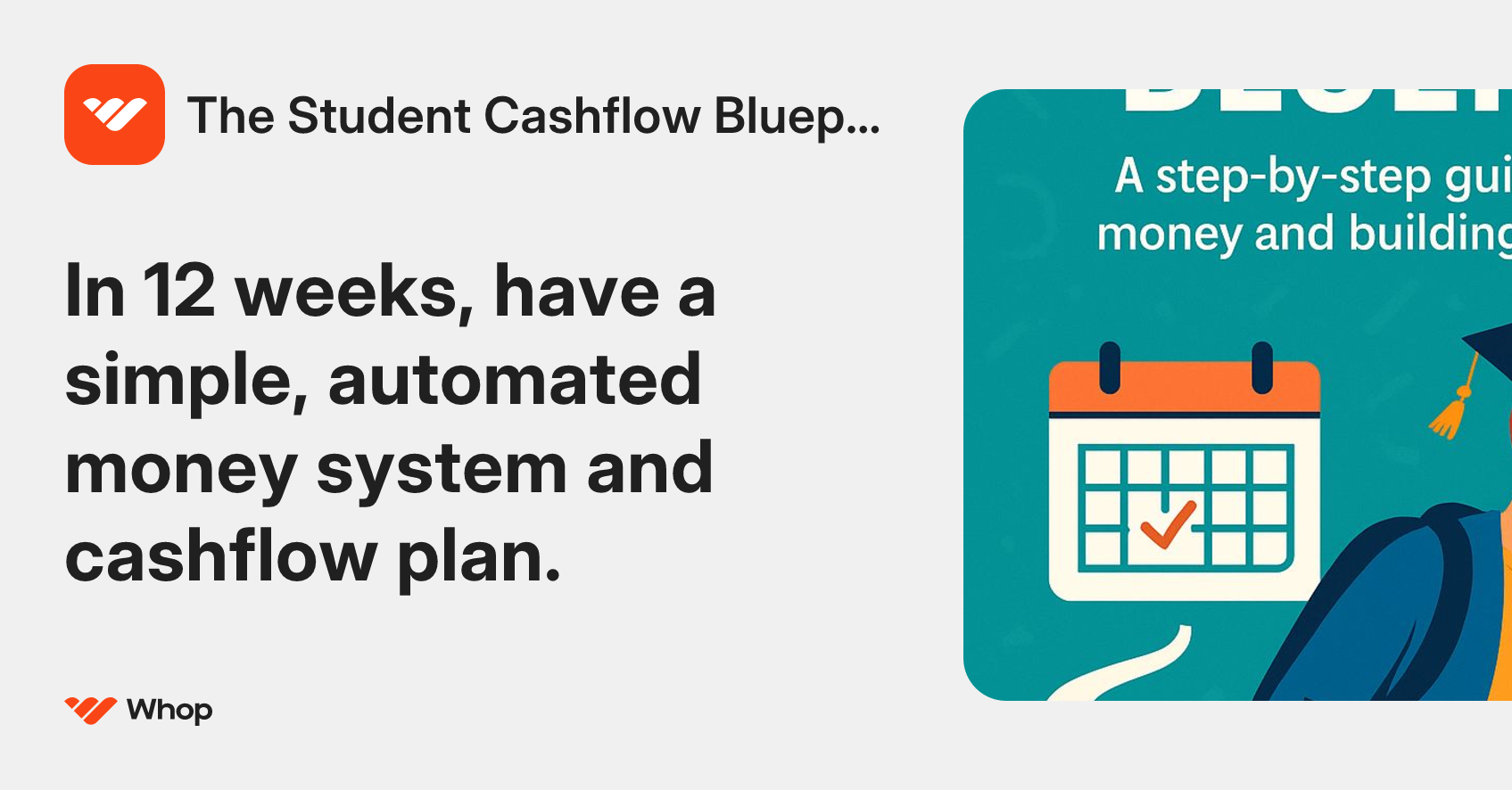 The Student Cashflow Blueprint | Whop
