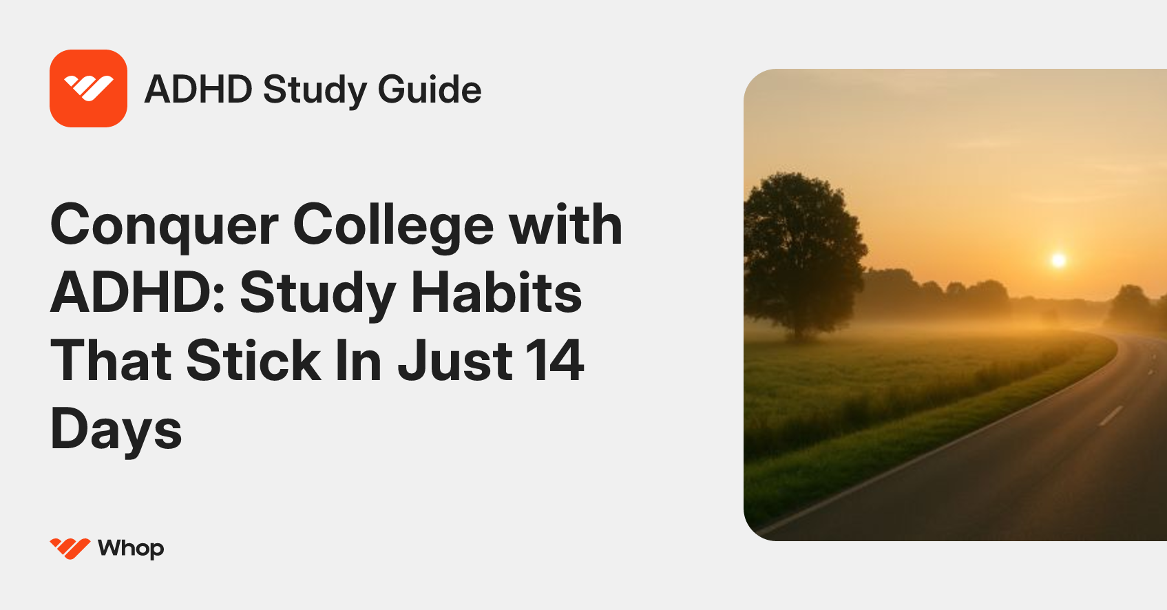 ADHD Study Guide | Whop