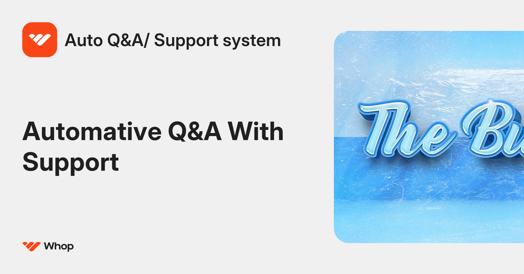 Auto Q&A/ Support system | Whop
