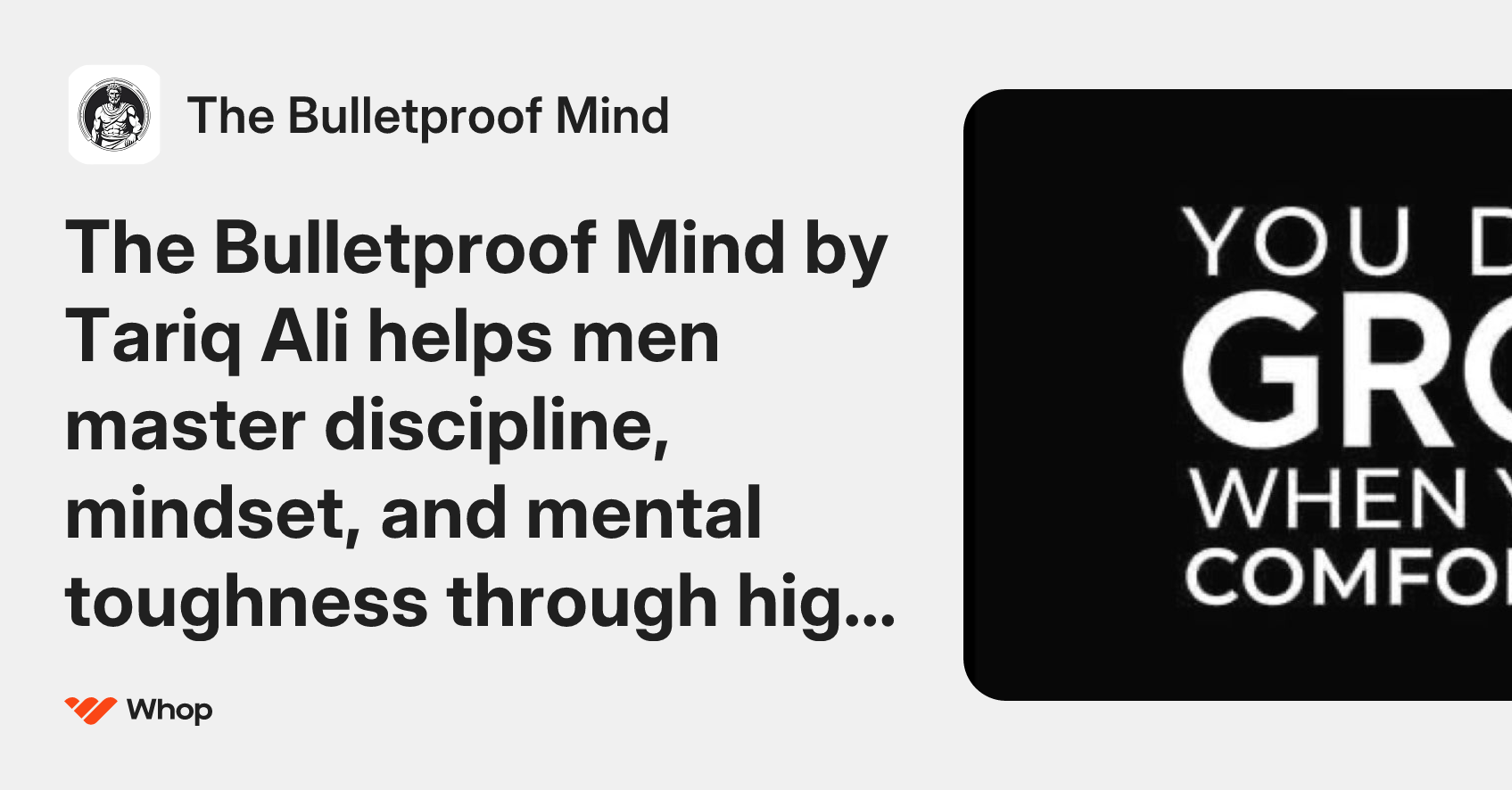 The Bulletproof Mind | Whop