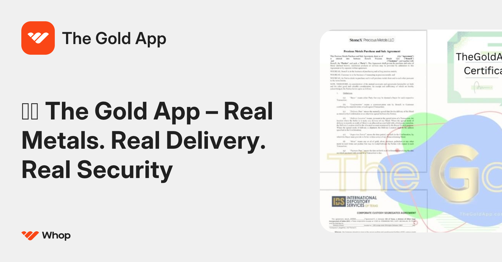The Gold App | Whop