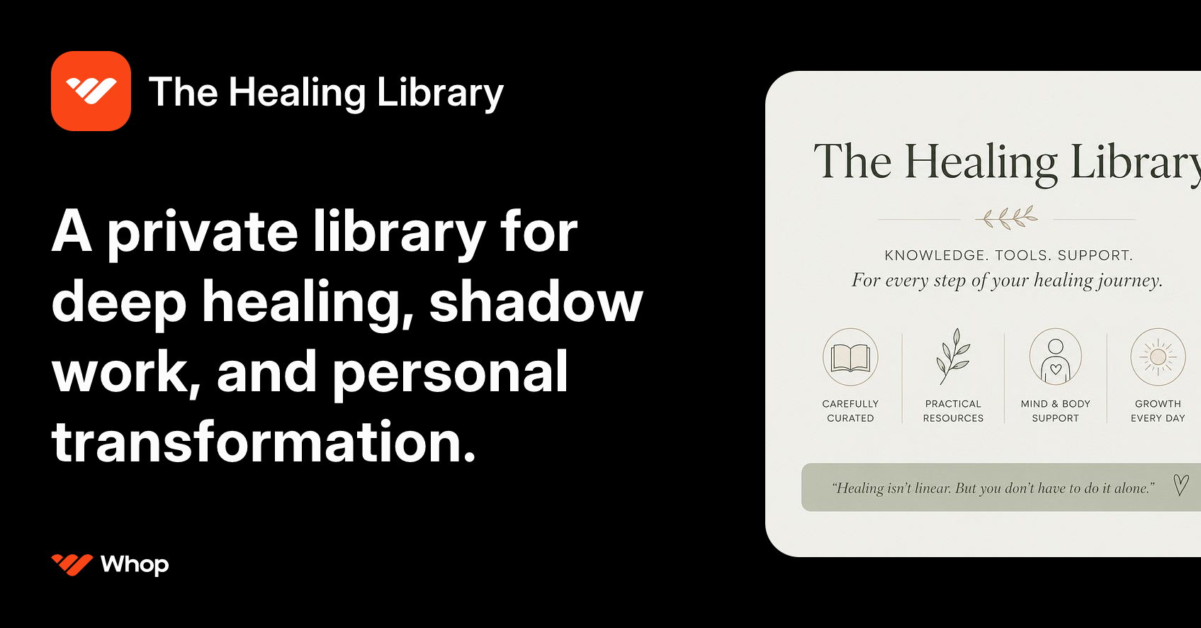 The Healing Library | Whop