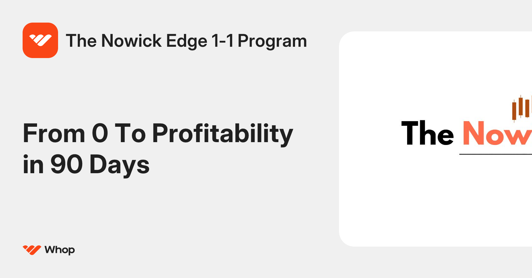 The Nowick Edge 1-1 Program | Whop