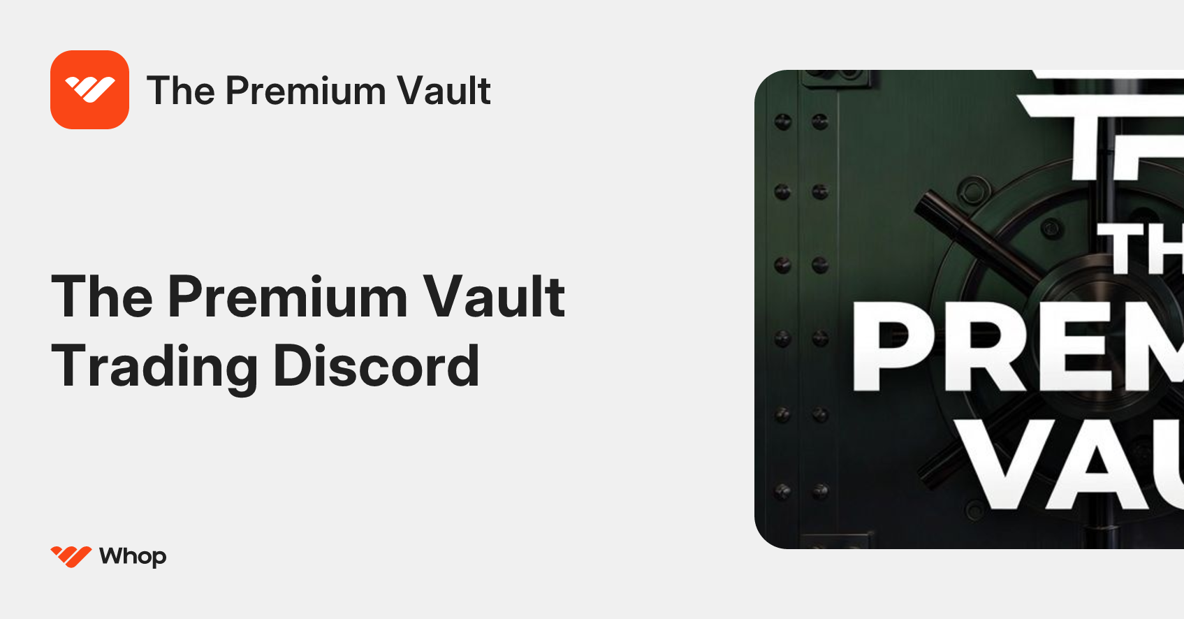 The Premium Vault | Whop