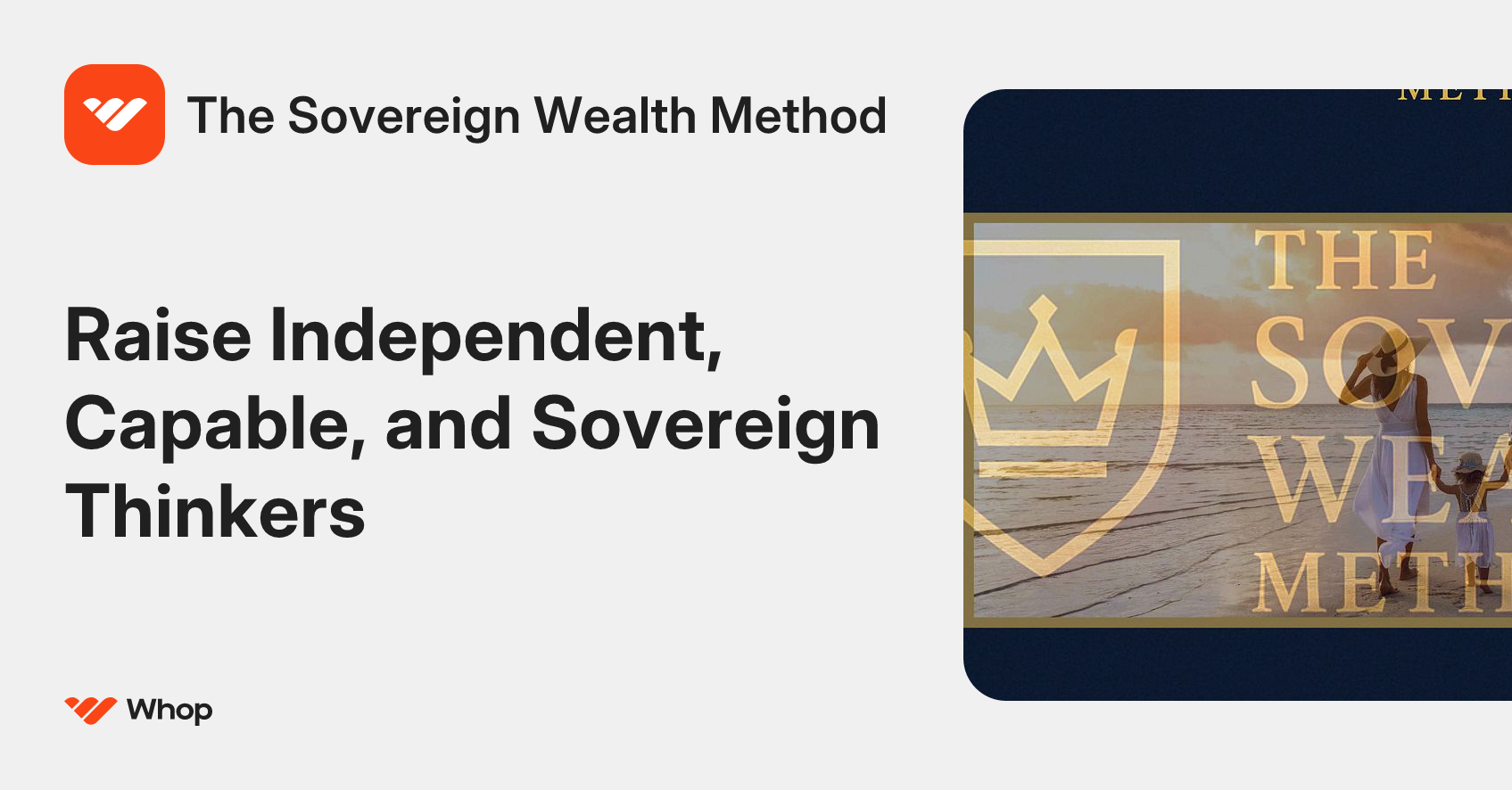 The Sovereign Wealth Method | Whop