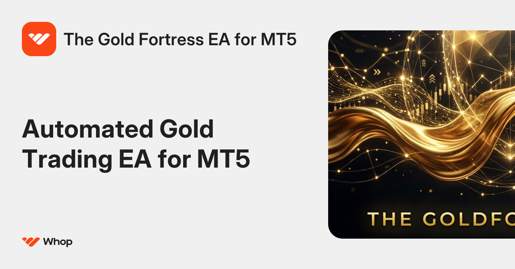 The Gold Fortress EA for MT5 | Whop