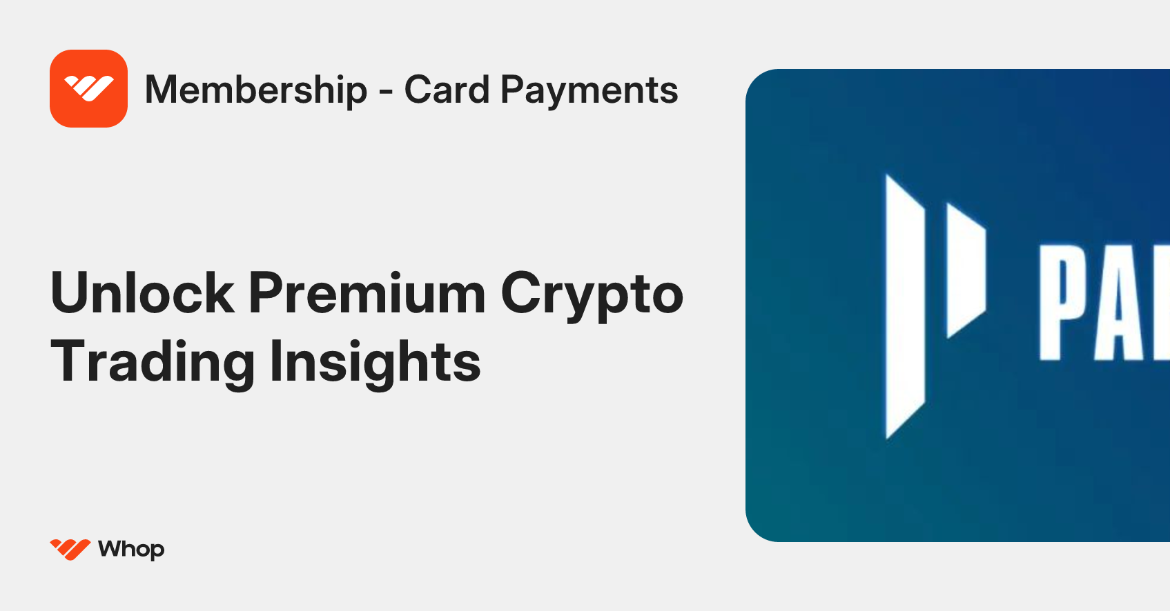 Membership - Card Payments | Whop
