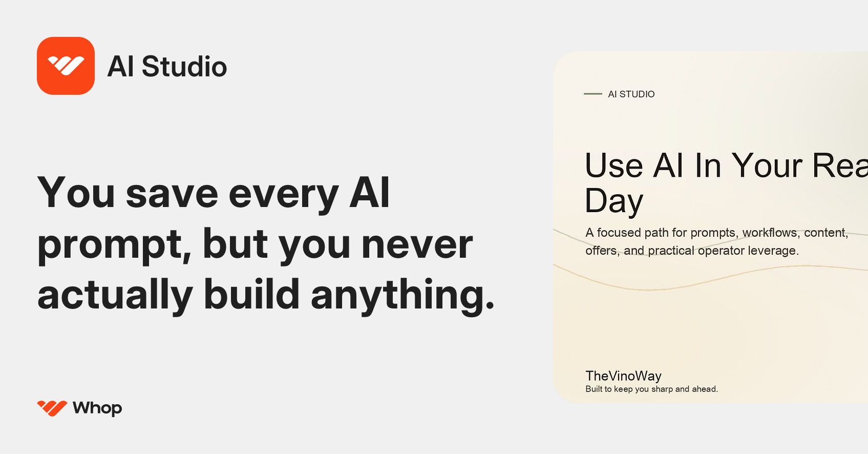 AI Studio | Whop