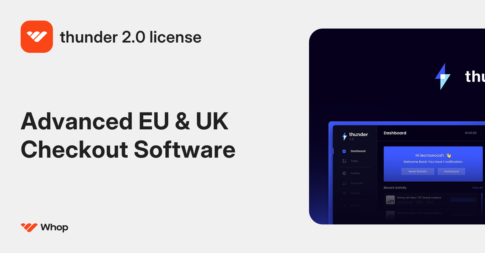 thunder 2.0 license | Whop