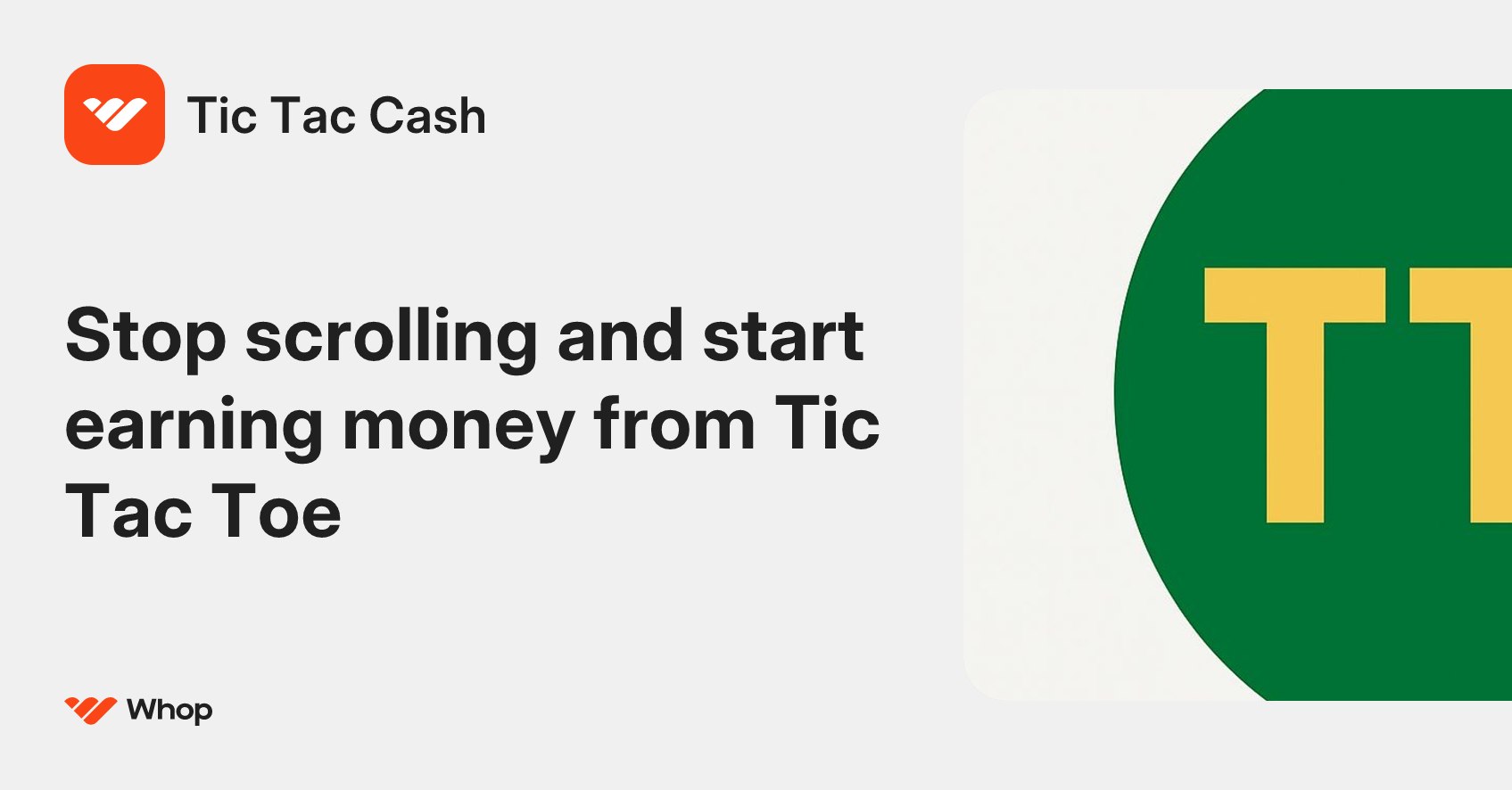 Tic Tac Cash | Whop