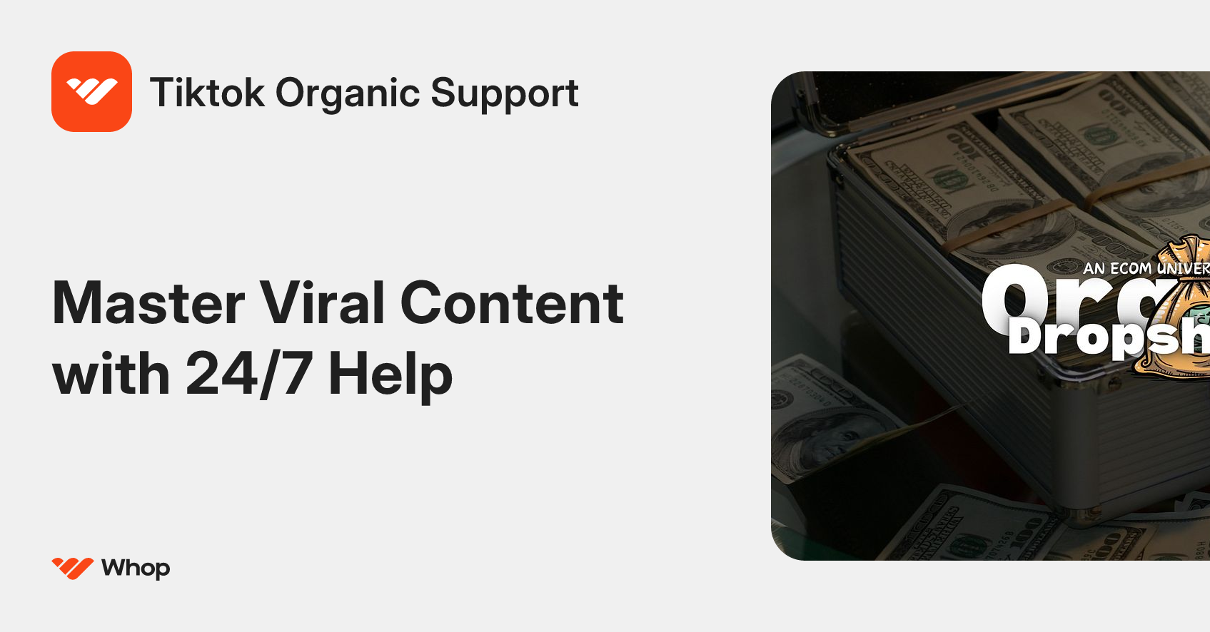 Tiktok Organic Support | Whop