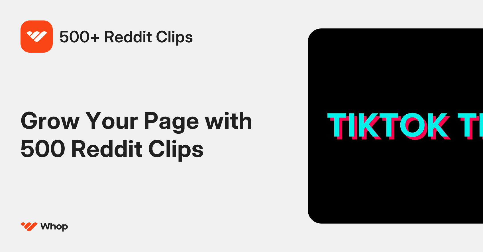 500+ Reddit Clips | Whop