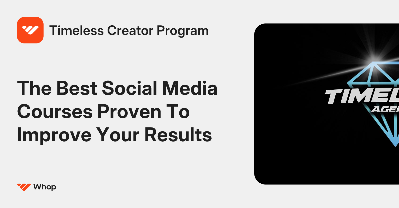 Timeless Creator Program | Whop