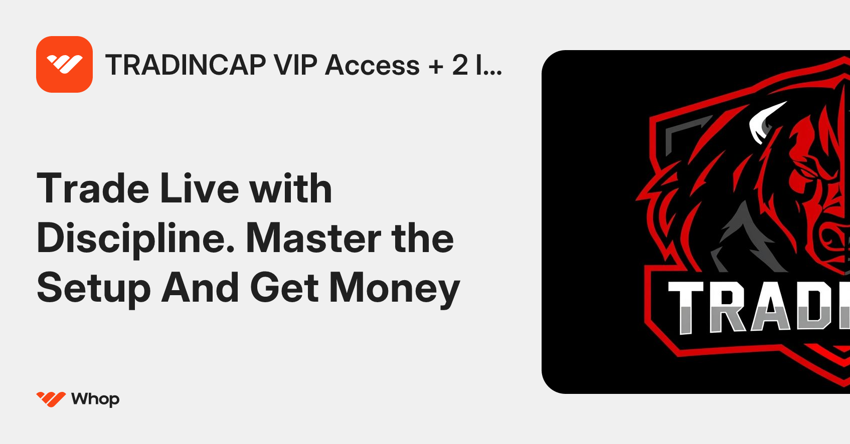 TRADINCAP VIP Access | Whop